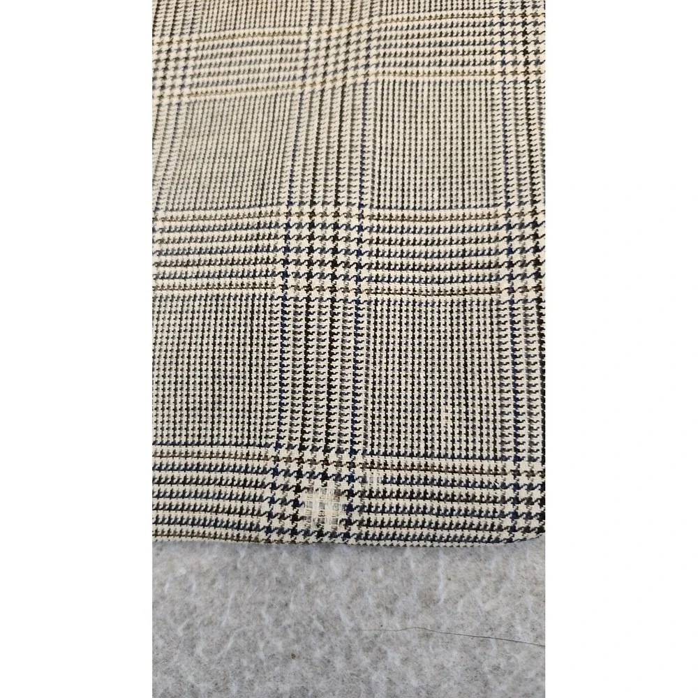 Gianfranco Ruffini Blazer Sport Coat Mens 42R Gray Glen Plaid‎ Silk Wool READ